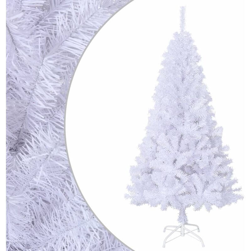 

Árbol de Navidad artificial con ramas gruesas PVC blanco 120 cm - Blanco - Youthup