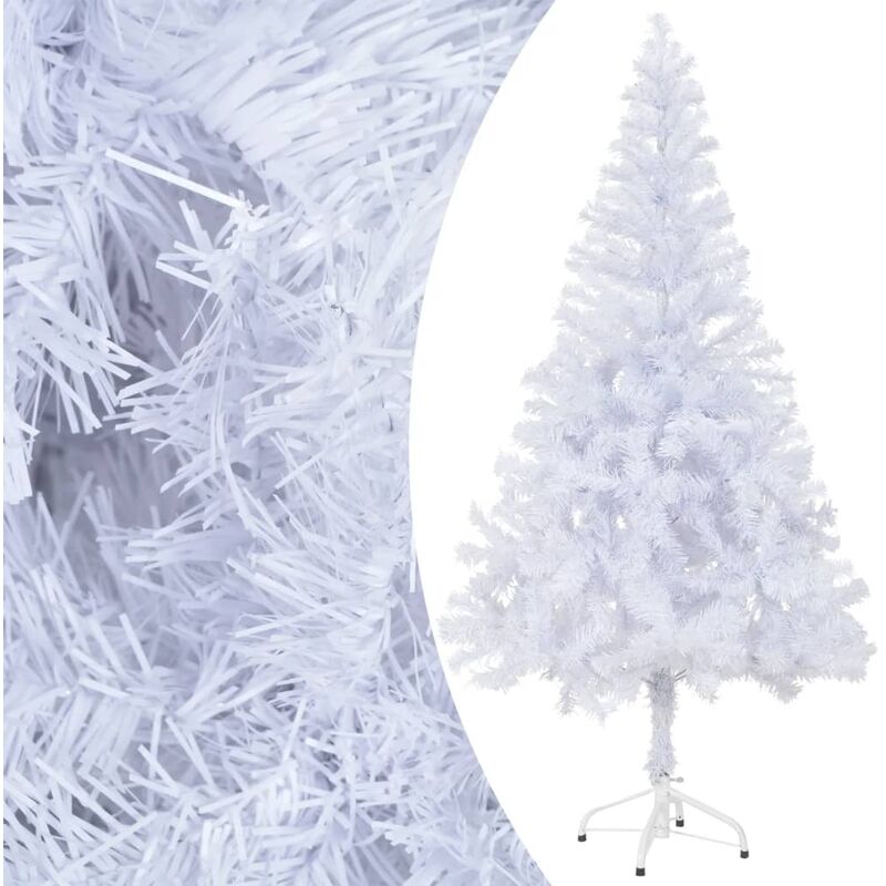 

YOUTHUP Árbol de Navidad artificial con soporte 120 cm 230 ramas - Blanco