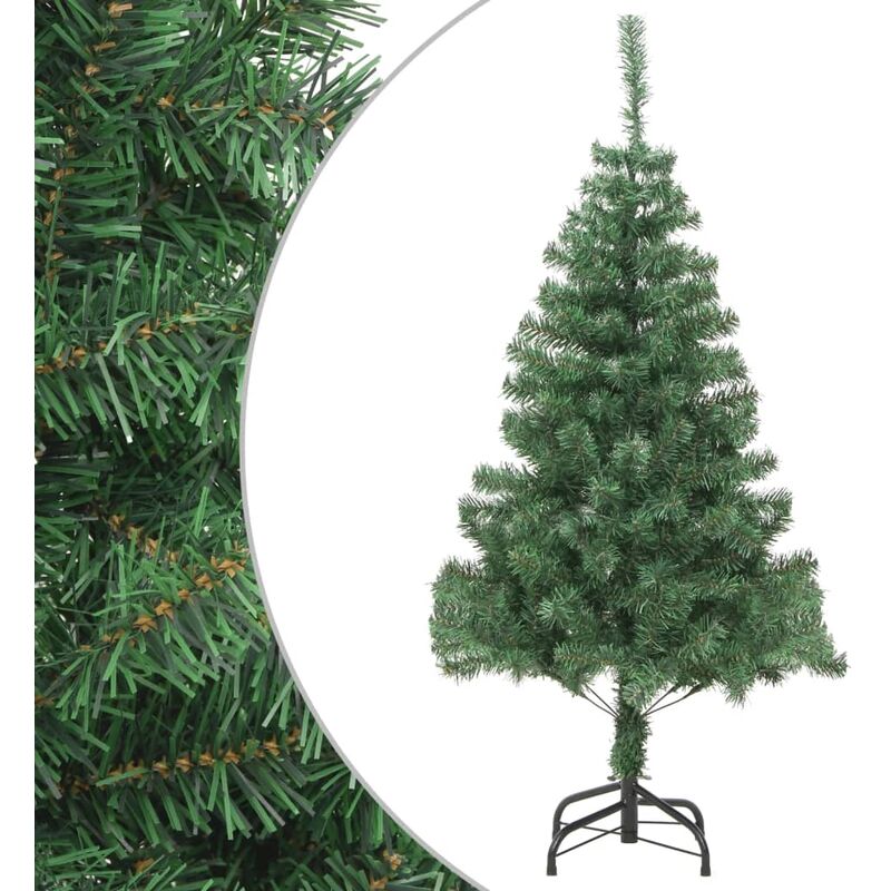 

Árbol de Navidad artificial con soporte 180 cm 564 ramas - Verde - Youthup