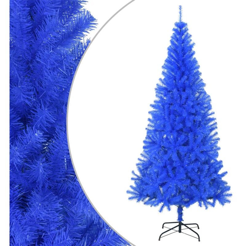 

Árbol de Navidad artificial con soporte PVC azul 210 cm - Azul - Youthup