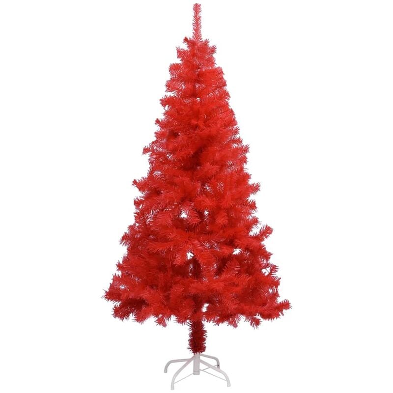 

Árbol de Navidad artificial con soporte rojo PVC 120 cm - Rojo - Youthup