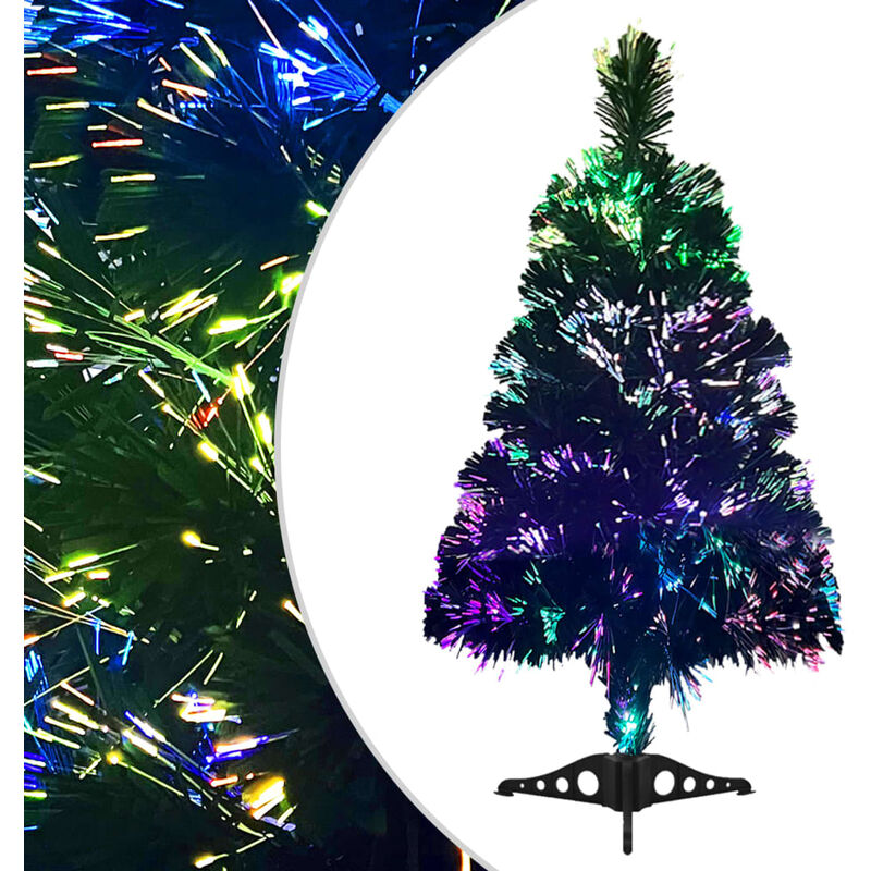 

YOUTHUP Árbol de Navidad artificial fibra óptica 64 cm verde - Verde