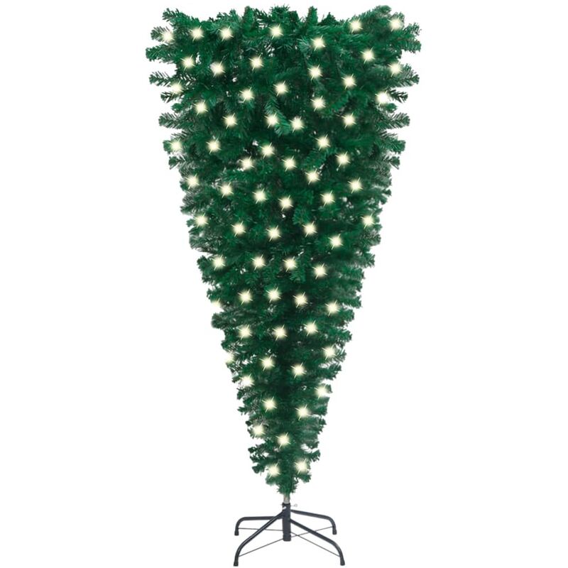 

YOUTHUP Árbol de Navidad artificial invertido con LED verde 150 cm