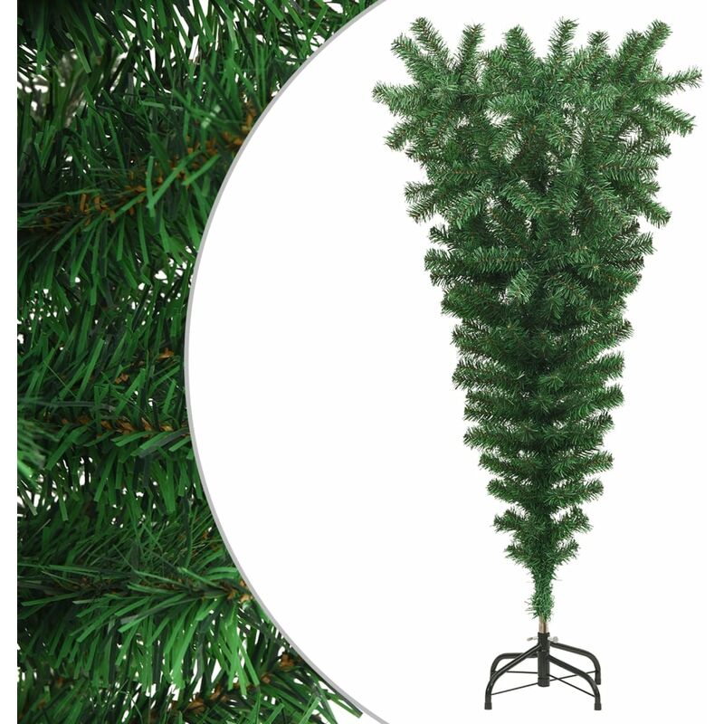 

Árbol de Navidad artificial invertido con soporte verde 120 cm - Youthup