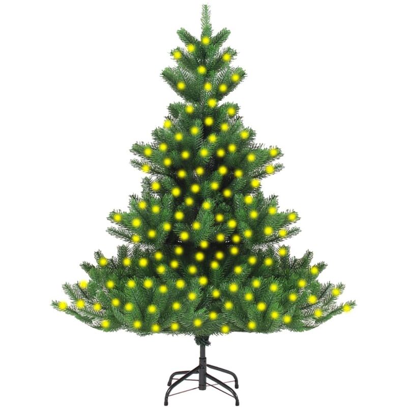 

Árbol de Navidad artificial Nordmann Fir con LED verde 210 cm - Youthup