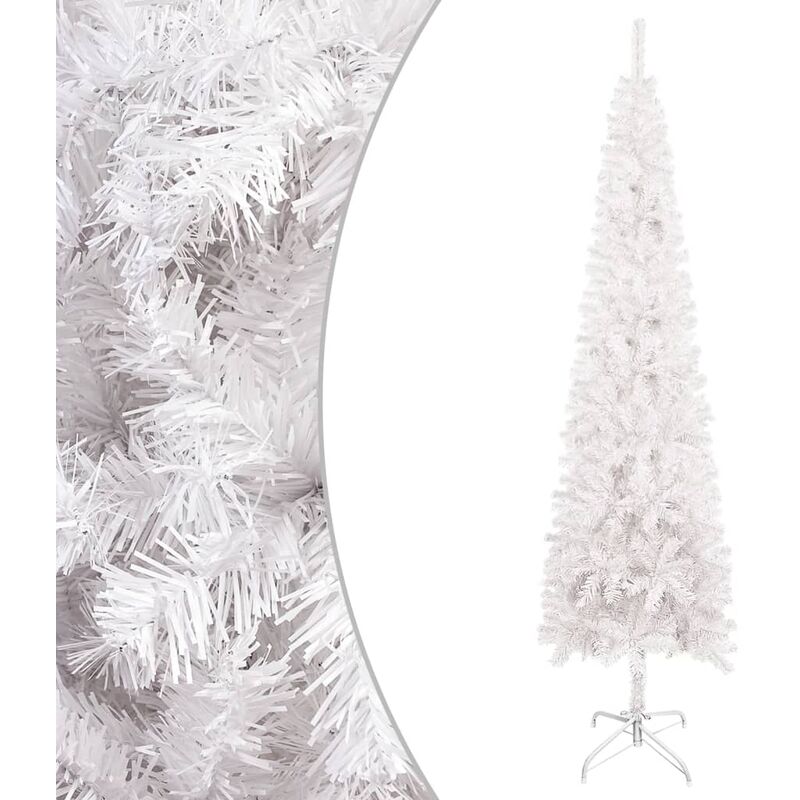 

YOUTHUP Árbol de Navidad delgado blanco 180 cm