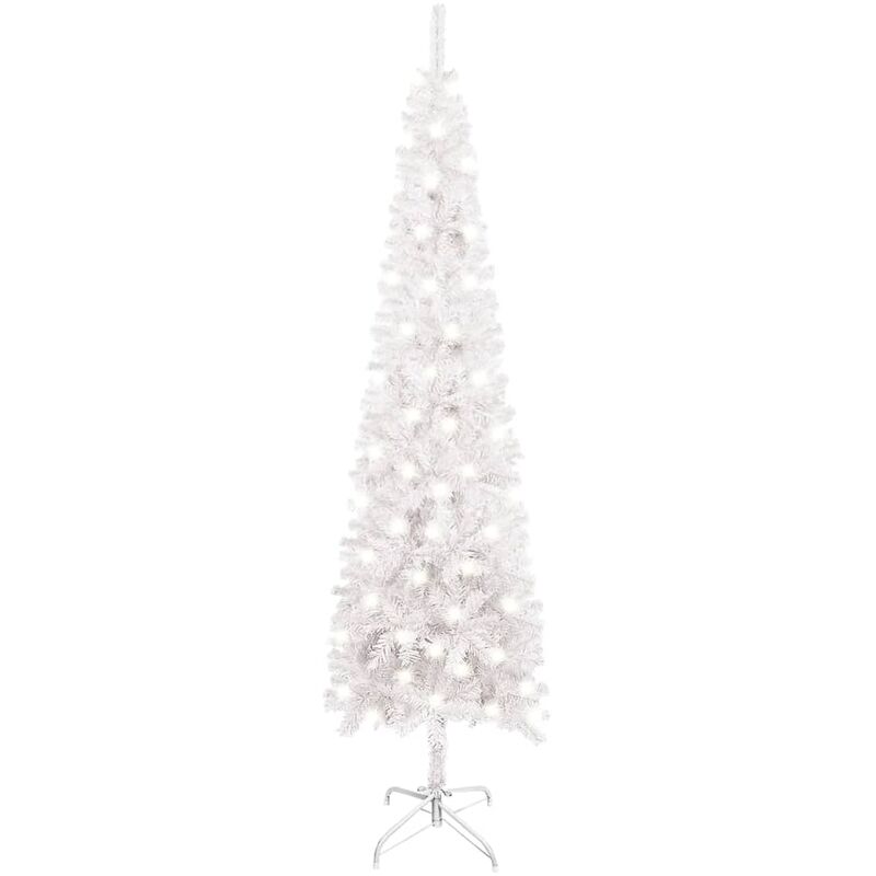 

YOUTHUP Árbol de Navidad estrecho con LED blanco 120 cm