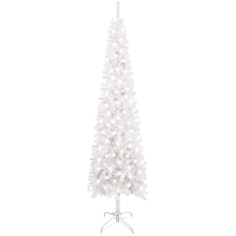 

YOUTHUP Árbol de Navidad estrecho con LED blanco 240 cm