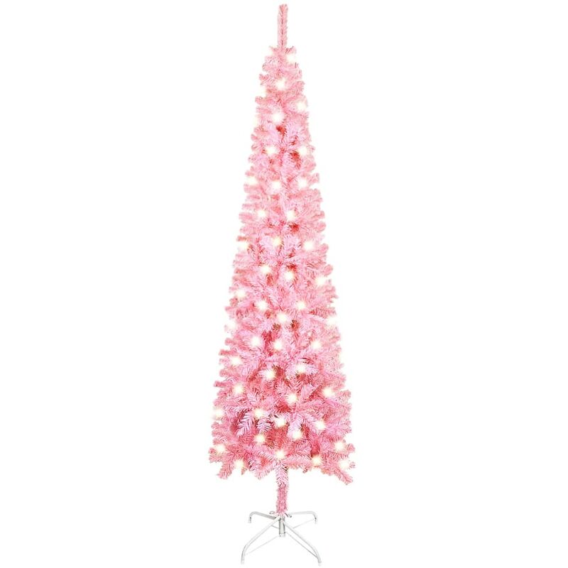 

Árbol de Navidad estrecho con LED rosa 120 cm - Youthup