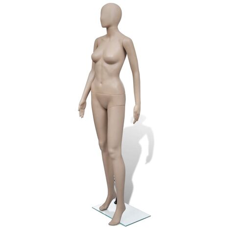 YOUTHUP Schaufensterpuppe Frau Runder Kopf - Beige