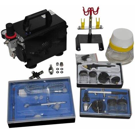 YOUTHUP Set Compressore Aerografo con 3 Pistole