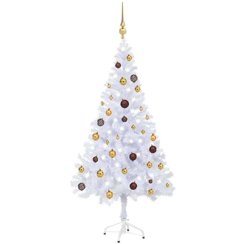 

Set medio árbol de Navidad artificial LED bola 380 ramas 150cm - Youthup