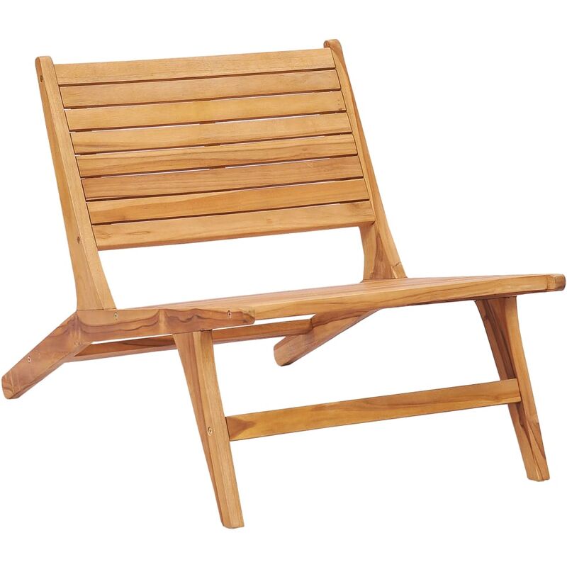

Silla de jardín de madera maciza de teca - Marrón - Youthup
