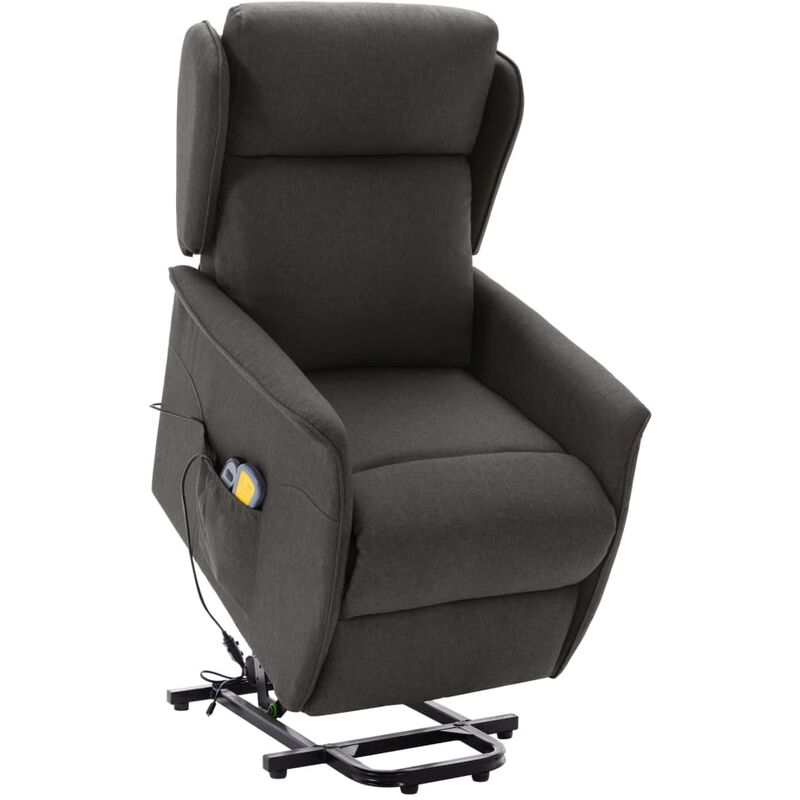 

Silla de masaje reclinable de pie de tela gris oscuro - Youthup