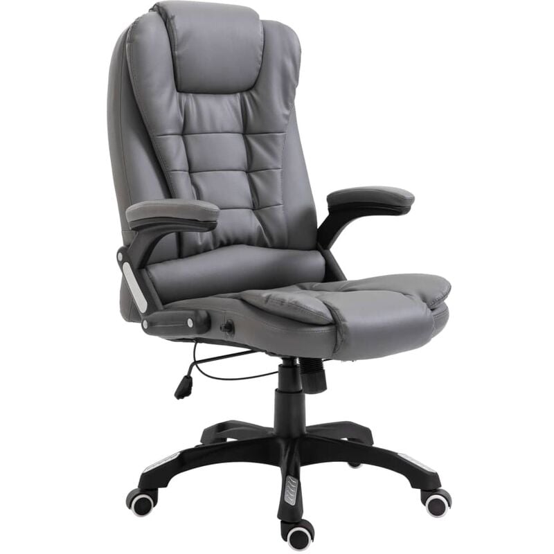 

Silla de oficina de cuero sintético gris antracita - Antracita - Youthup