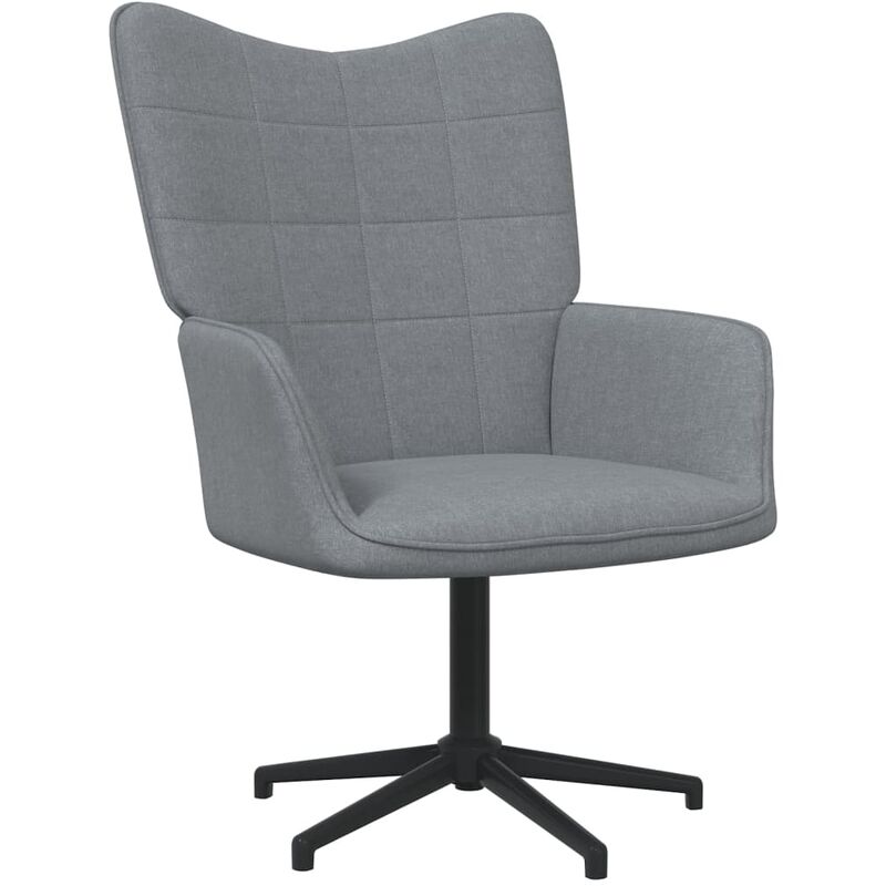 

YOUTHUP Silla de relajación de tela gris claro 62x67x97,5 cm