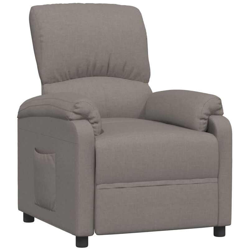 

Silla reclinable de tela gris taupe - Gris Topo - Youthup