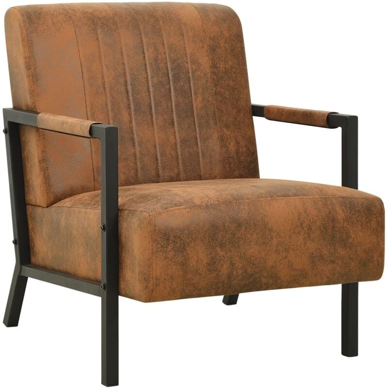 

Sillón de tela marrón - Marrón - Youthup