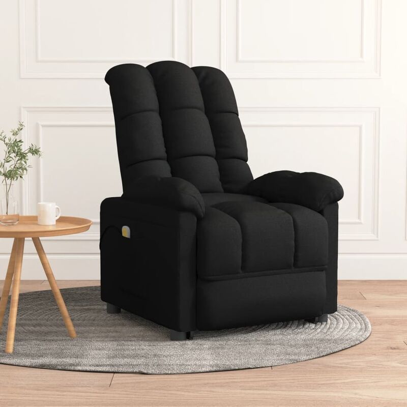 

Sillón reclinable de masaje de tela negro - Negro - Youthup