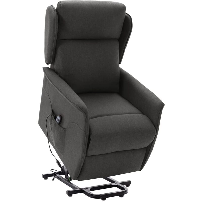 

Sillón reclinable de pie de tela gris oscuro - Youthup