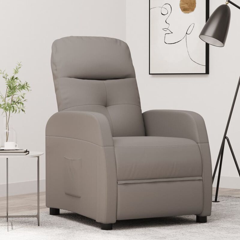 

Sillón reclinable de tela gris taupe - Gris Topo - Youthup