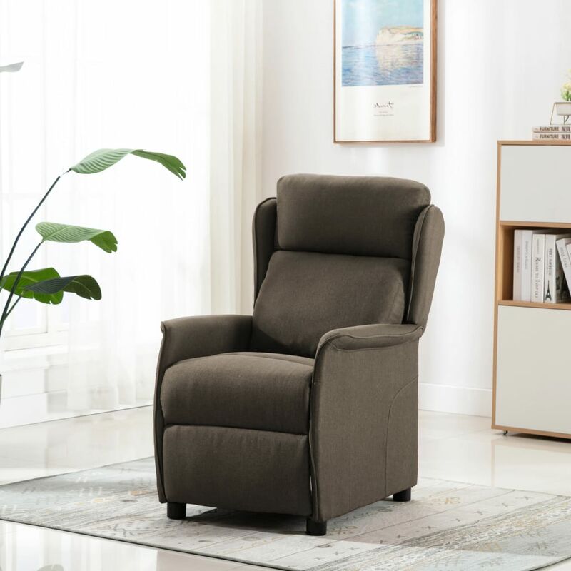 

YOUTHUP Sillón reclinable de tela gris taupe - Gris Topo