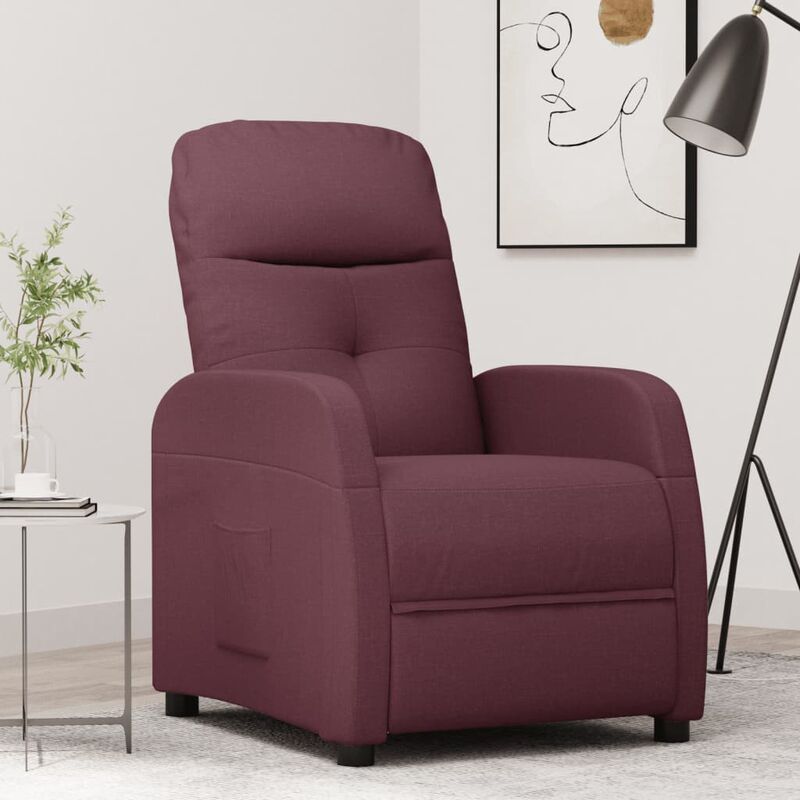 

Sillón reclinable de tela morado - Púrpura - Youthup