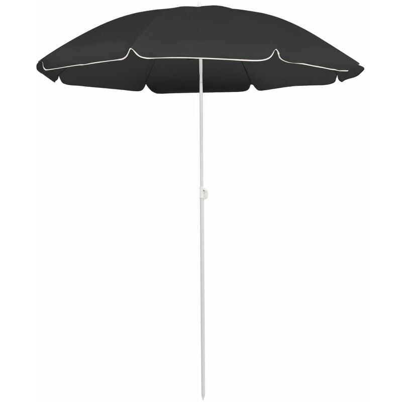 

Sombrilla de exterior con poste de acero antracita 180 cm - Antracita - Youthup