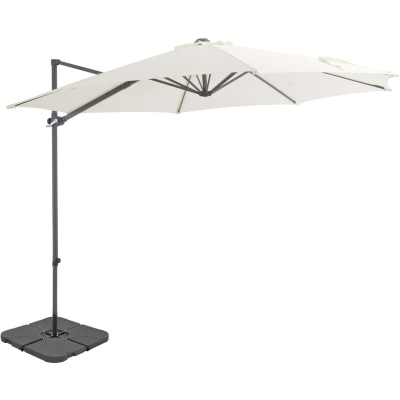 

YOUTHUP Sombrilla de jardín con base portátil color arena - Beige