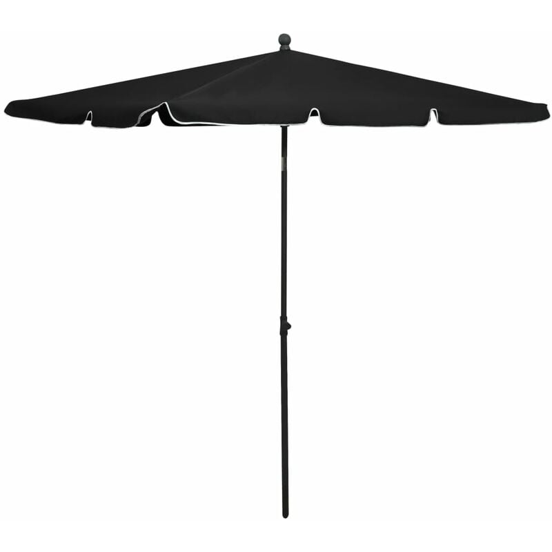 

Sombrilla de jardín con palo negro 210x140 cm - Negro - Youthup