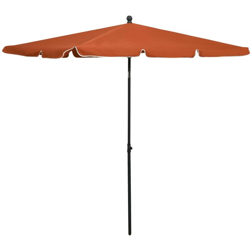 

YOUTHUP Sombrilla de jardín con palo terracota 210x140 cm - Naranja