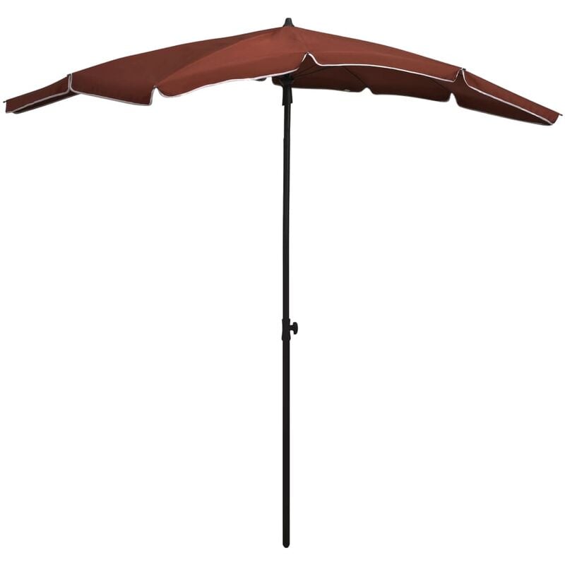 

Sombrilla de jardín con poste terracota 200x130 cm - Naranja - Youthup