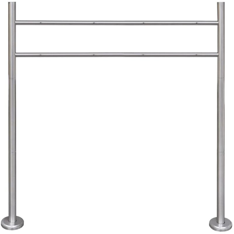 

Soporte de acero inoxidable para 2 buzones de exterior - Plateado - Youthup