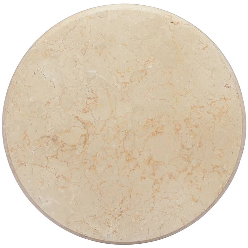 

YOUTHUP Tablero para mesa mármol color crema Ø50x2,5 cm - Crema