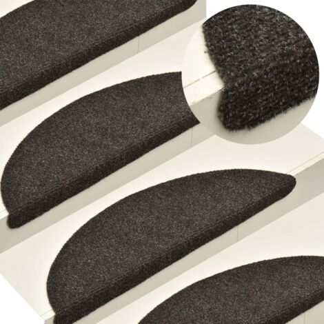 YOUTHUP Tappetini per Scale 10 pz Marrone Chiaro 56x17x3 cm Agugliati