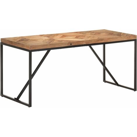 YOUTHUP Tavolo da Pranzo 160x70x76 cm in Legno Massello Acacia e Mango - Marrone