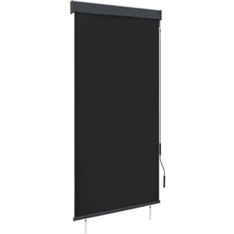 Tenda a Rullo da Esterno 140x250 cm in Fibra di Poliestere Bianca e Arancione con Rivestimento in PA Traspirante Larghezza x Altezza Lechnical Pratiche Tende a Rullo per Esterni