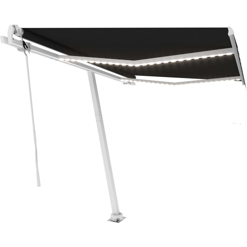 

YOUTHUP Toldo automático con LED y sensor de viento antracita 350x250cm - Antracita