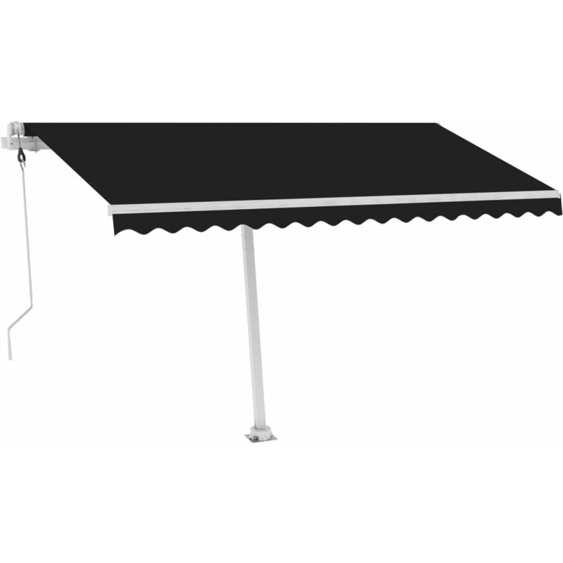 

Toldo automático LED sensor de viento gris antracita 400x300 cm - Antracita - Youthup