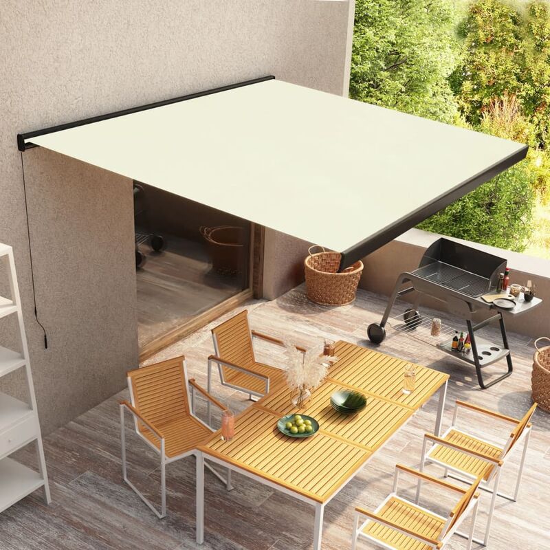 

Toldo de carrete manual color crema 300x250 cm - Crema - Youthup