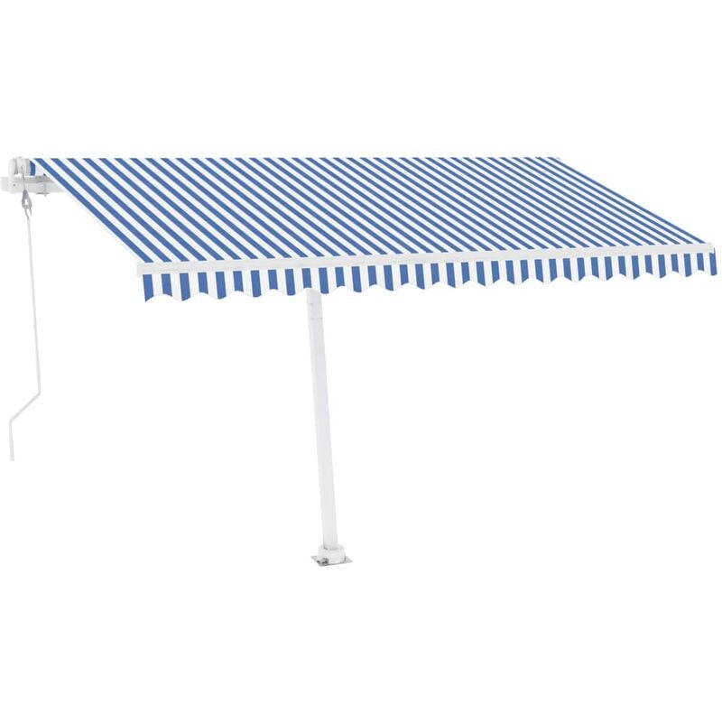 

Toldo de pie automático azul y blanco 400x300 cm - Azul - Youthup