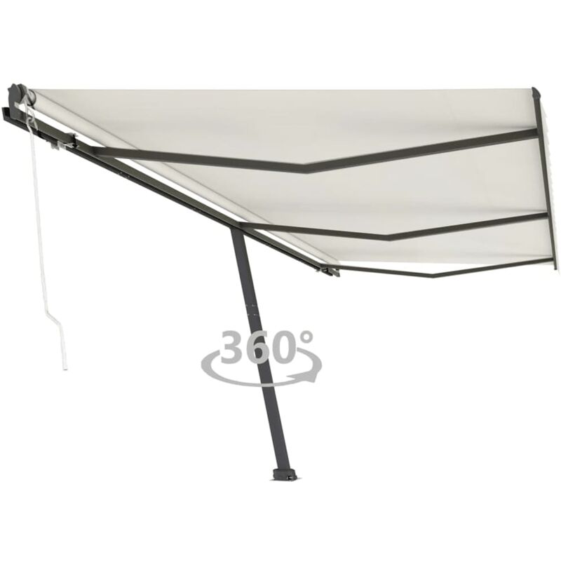 

Toldo de pie automático color crema 600x300 cm - Crema - Youthup