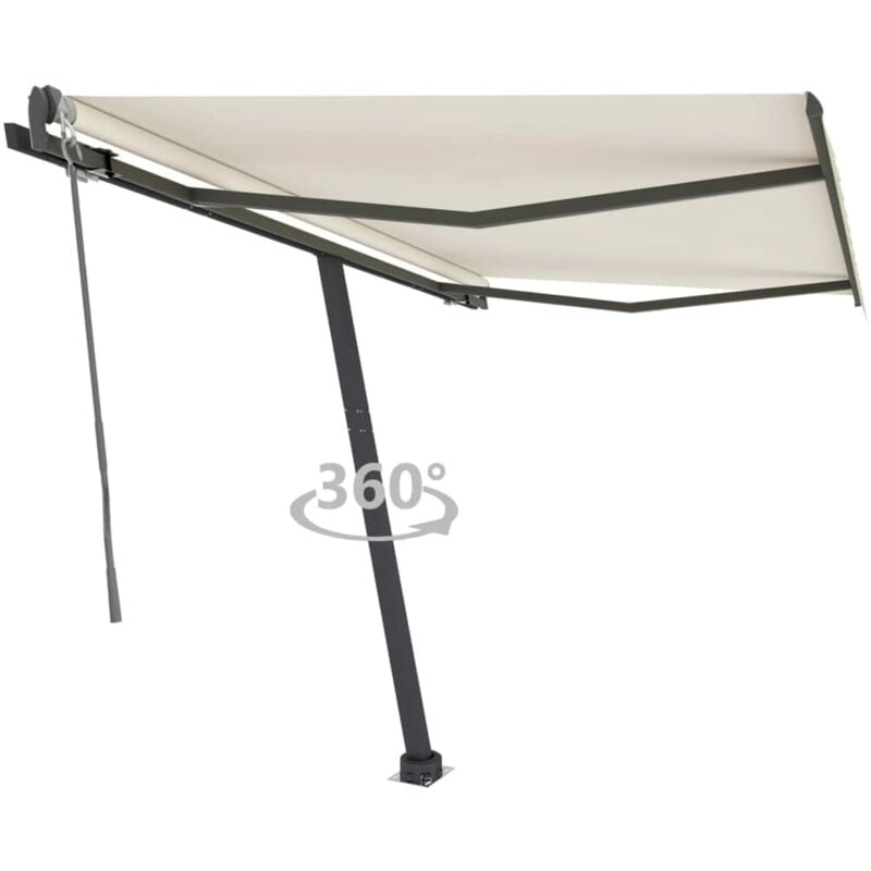 

Toldo de pie automático crema 300x250 cm - Crema - Youthup