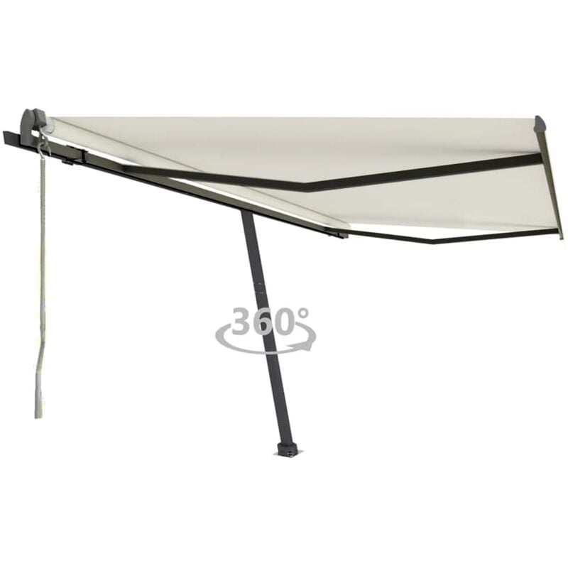 

Toldo de pie automático crema 400x300 cm - Crema - Youthup