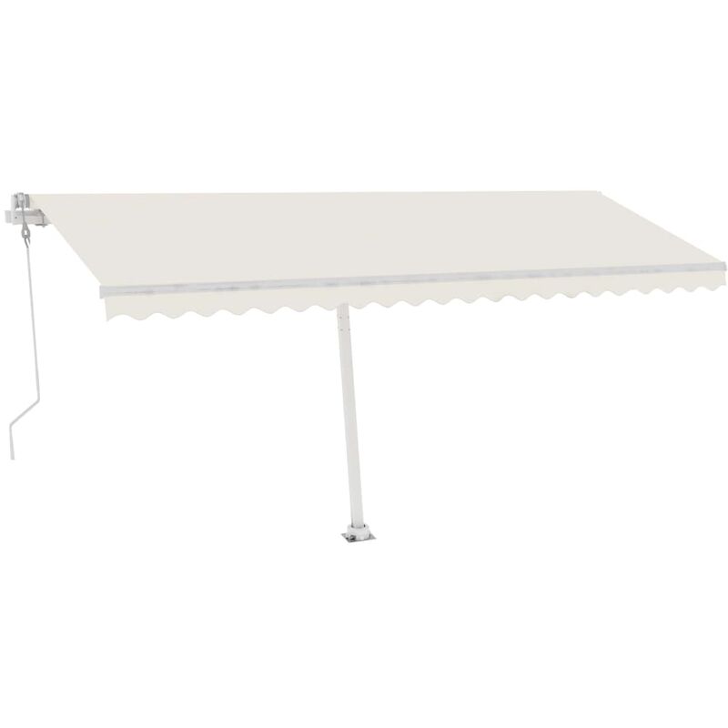 

Toldo de pie automático crema 500x300 cm - Crema - Youthup