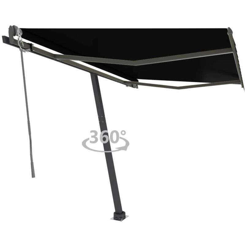 

Toldo de pie automático gris antracita 350x250 cm - Antracita - Youthup