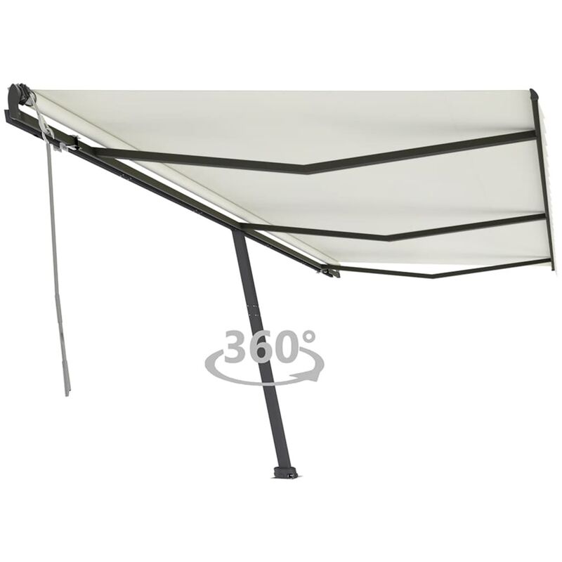 

Toldo de pie manual retráctil color crema 600x350 cm - Crema - Youthup