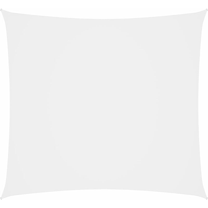 

Toldo de vela cuadrado de tela oxford blanco 4,5x4,5 m - Blanco - Youthup
