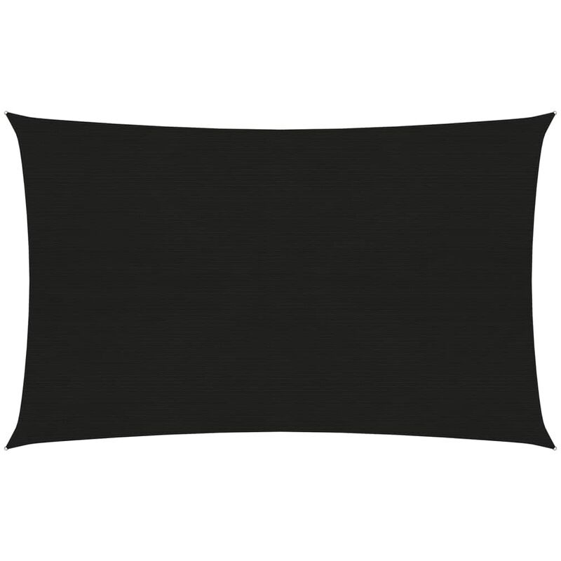 

Toldo de vela HDPE negro 160 g/m² 4x6 m - Negro - Youthup