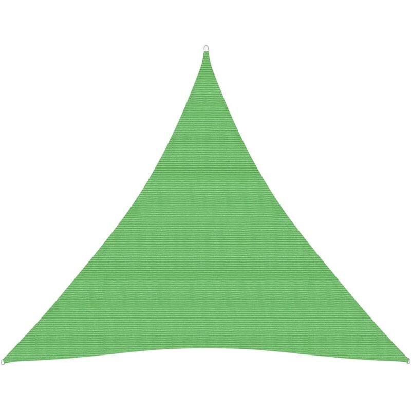 

Toldo de vela HDPE verde claro 160 g/m² 4,5x4,5x4,5 m - Verde - Youthup